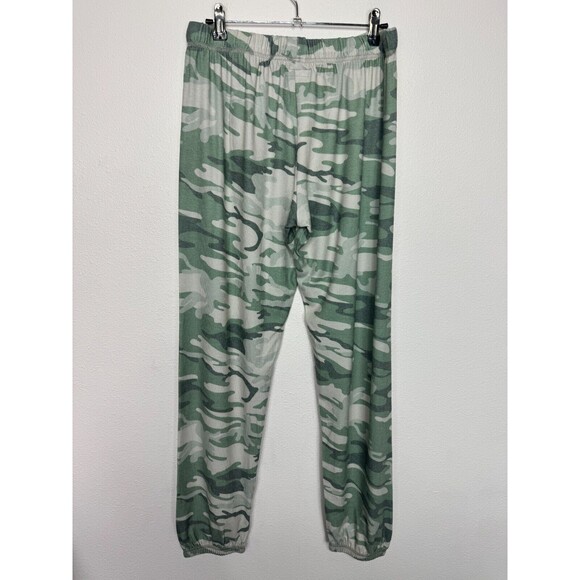 Michael Lauren Revolve Sz S Nate Cropped Sweatpants Green Camo Elastic Waist NWT - Picture 6 of 12